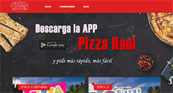 Desktop Screenshot of pizzasraul.com