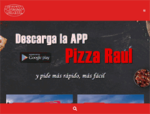 Tablet Screenshot of pizzasraul.com